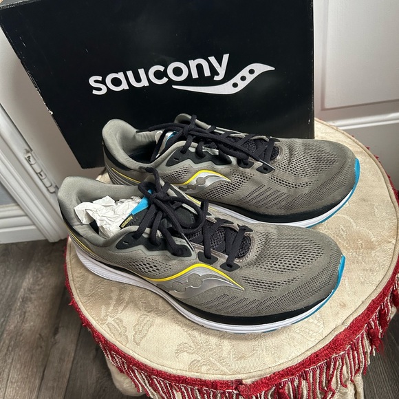 Saucony Ride 14 Men's Shoes - Black and Gray Sz 13 - Picture 12 of 13